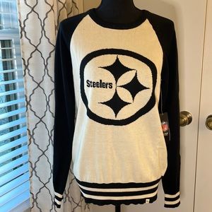 47 NFL Team Apparel Pittsburg Steelers Passblock Sweater